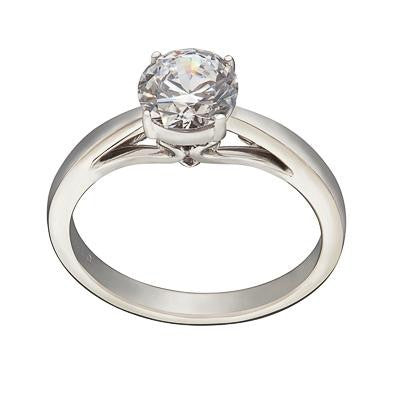 modern solitaire, engagement rings, plain engagement ring, simple engagement rings, knot engagement ring, knot mountings