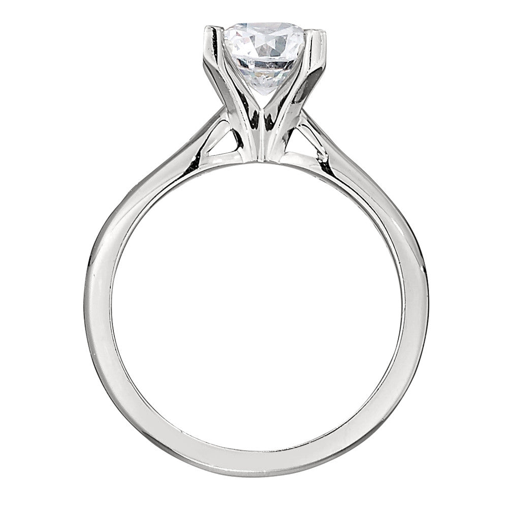 Brilliant Solitaire U Claw Set Engagement Ring - Midas Jewellery