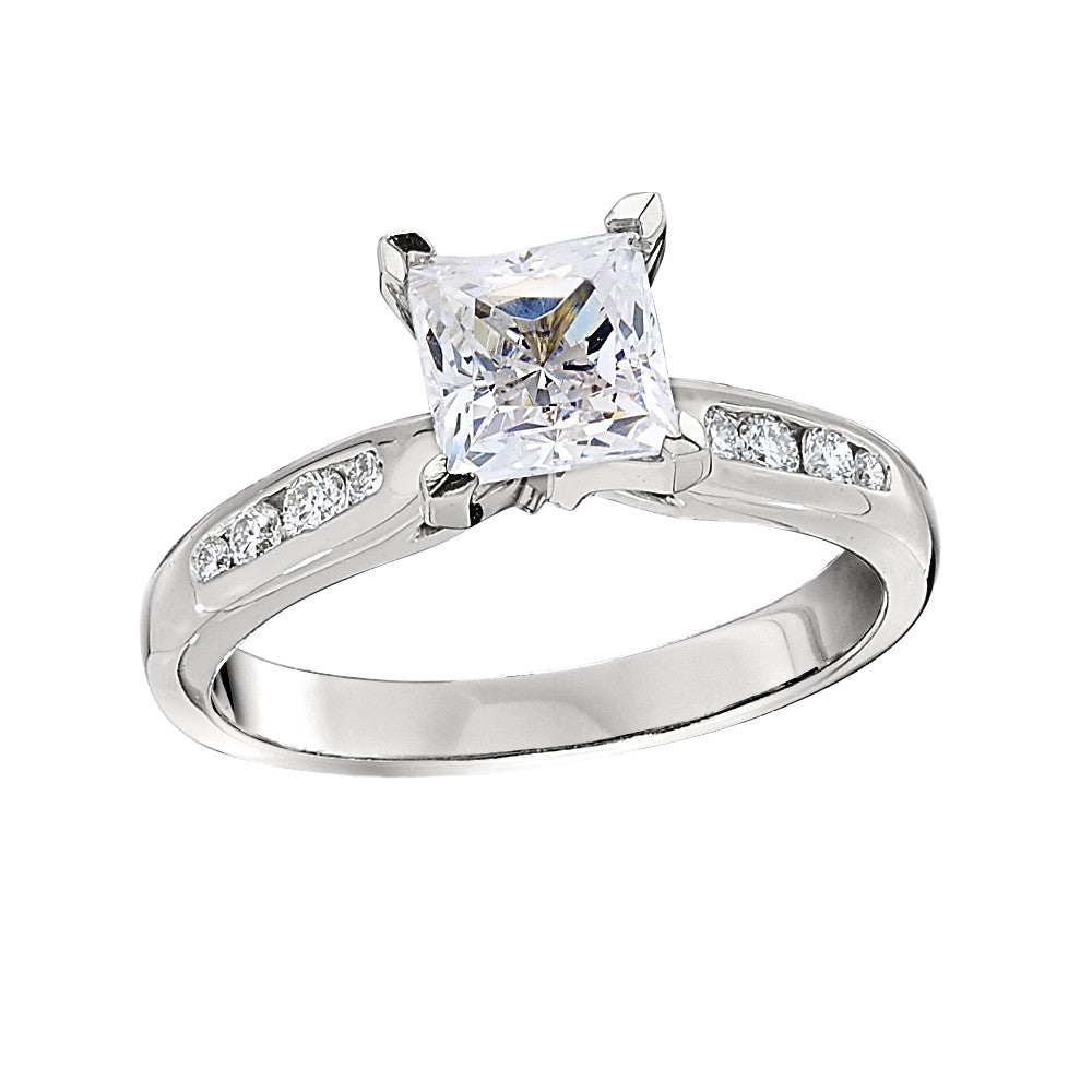 Classic Tapered Channel Set Engagement Rings