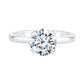 Thin Solitaire Engagement Rings