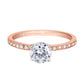 pink gold fancy engagement ring, cute pink gold engagement ring