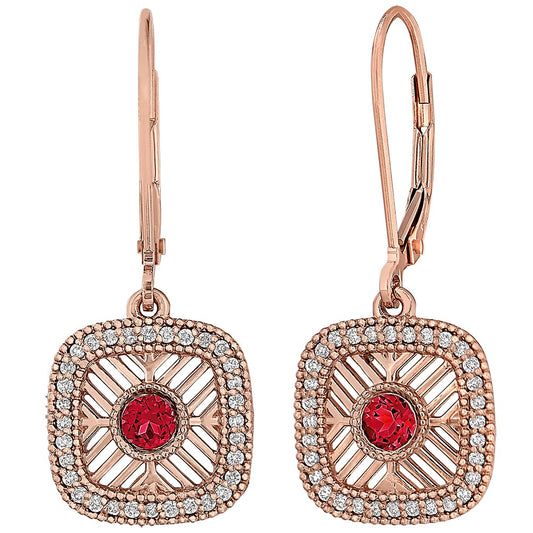 snowflake halo earrings, pink gold pink stone halo earrings
