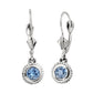 blue topaz dangle earrings, blue topaz earrings, gemstone drop earrings, gemstone dangle earrings 