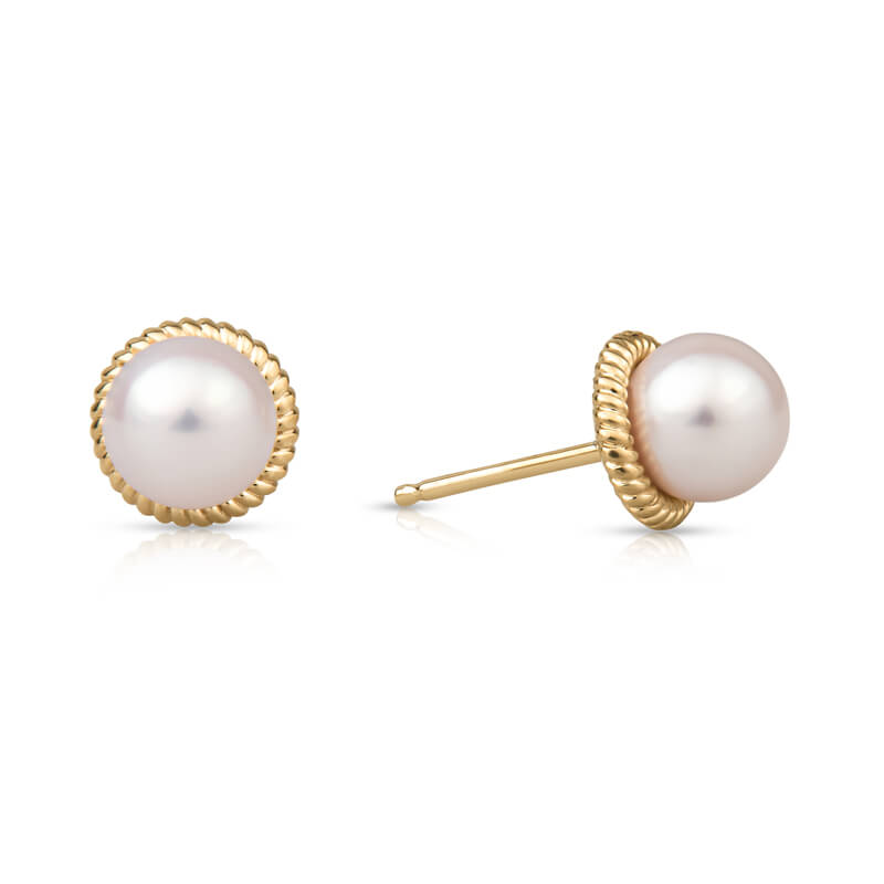 classic pearl earrings, simple pearl earrings, plain pearl earrings