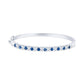 Stackable Sapphire Bracelets, Simple Gemstone and Diamond Bangle Bracelet, Ladies sapphire and diamond bracelets