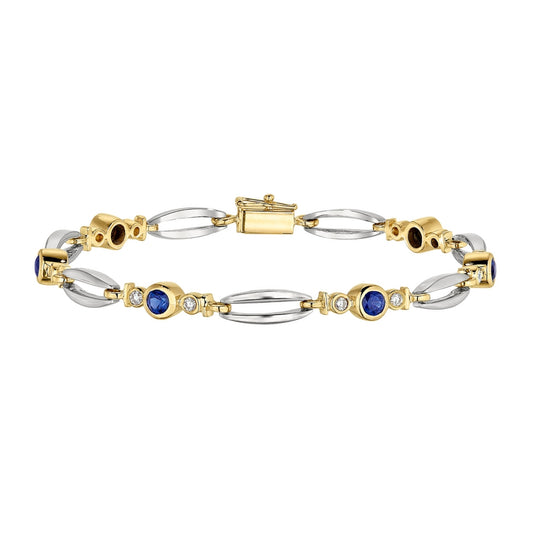 gemstone bracelet, women's tennis bracelets, sapphire and diamond bracelet