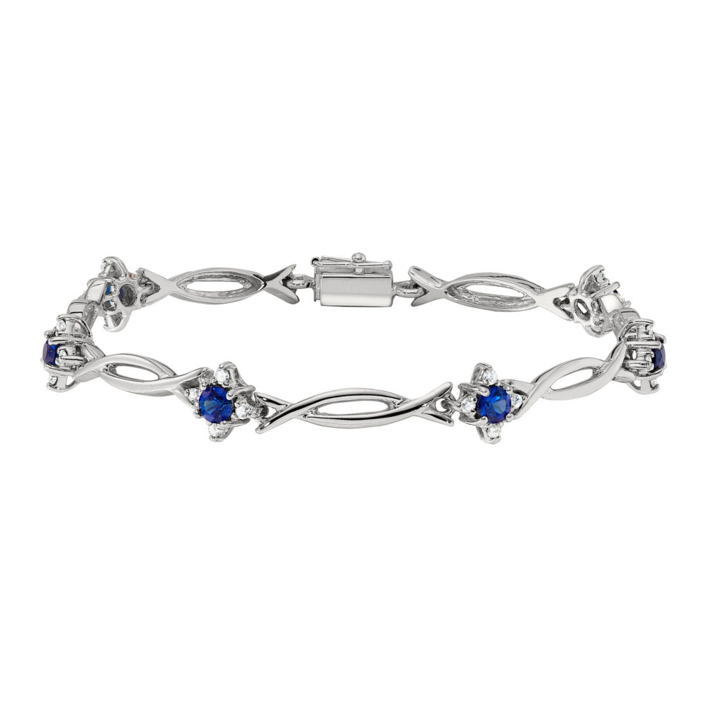 gemstone bracelet, women's tennis bracelets, sapphire and diamond bracelet