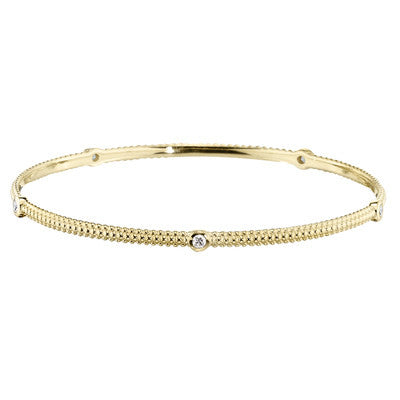 yellow gold, yellow gold diamond bangle, made in USA jewelry, yellow gold bangles, diamond bracelet