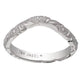 curved wedding bands, flower wedding ring, curved flower wedding ring, curved flower wedding band