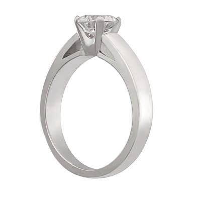 classic solitiare, plain enagement ring, simple engagement rings, die struck engagement rings