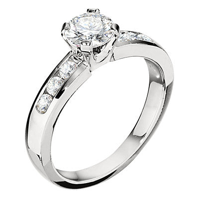 diamond engagement rings, channel diamond engagement rings, gold enagement rings, modern engagement rings