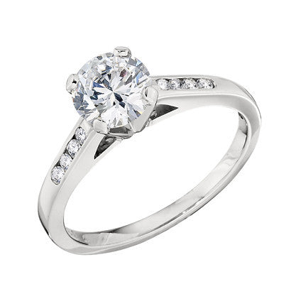 unique engagement rings, diamond band engagement rings, diamond mountings, made in usa