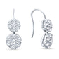 diamond drop earrings, diamond cluster earrings, diamond earrings for women
