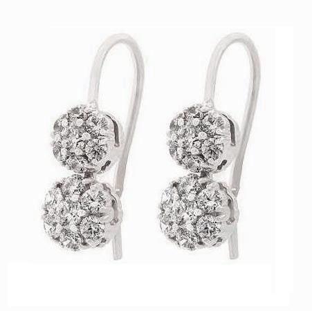 Forme Suspender Earrings, Diamond - WHITE/SPACE