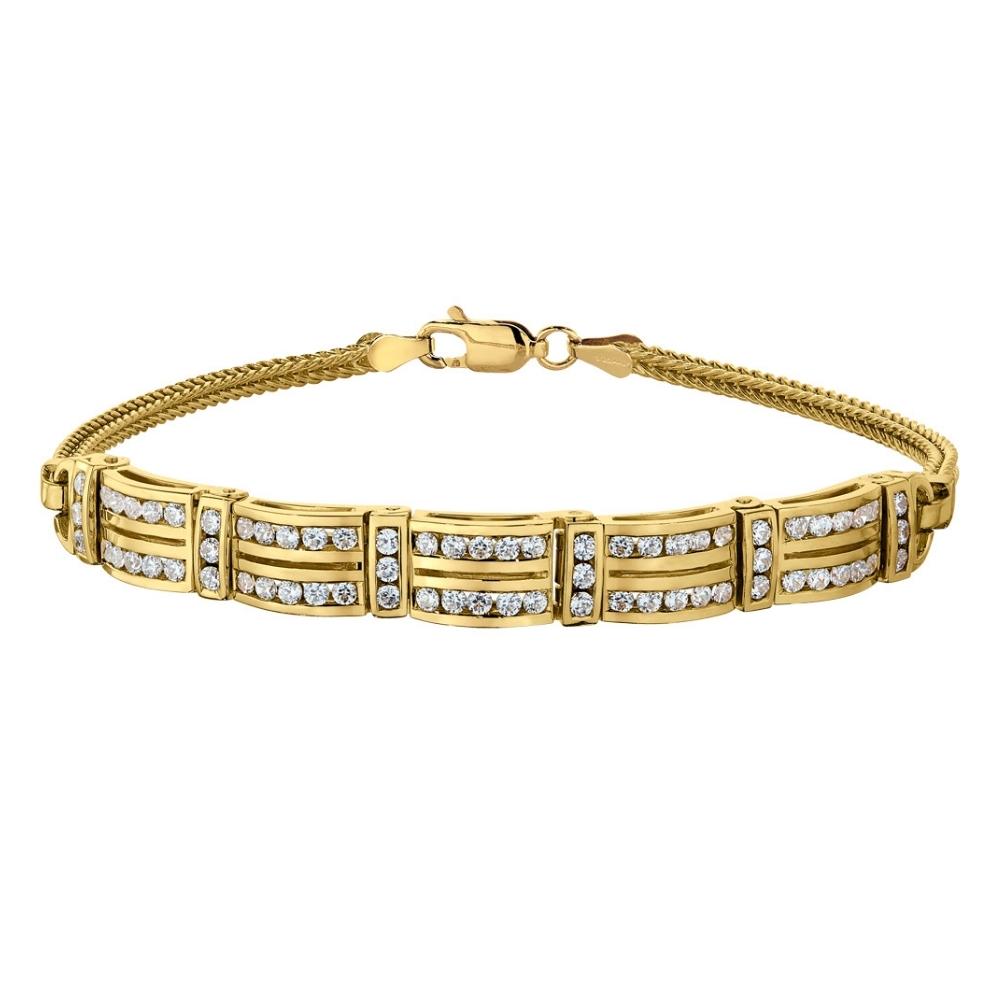 Jabel Diamond Bar Add-a-Section Bracelet, Vintage Diamond Bracelet Collection