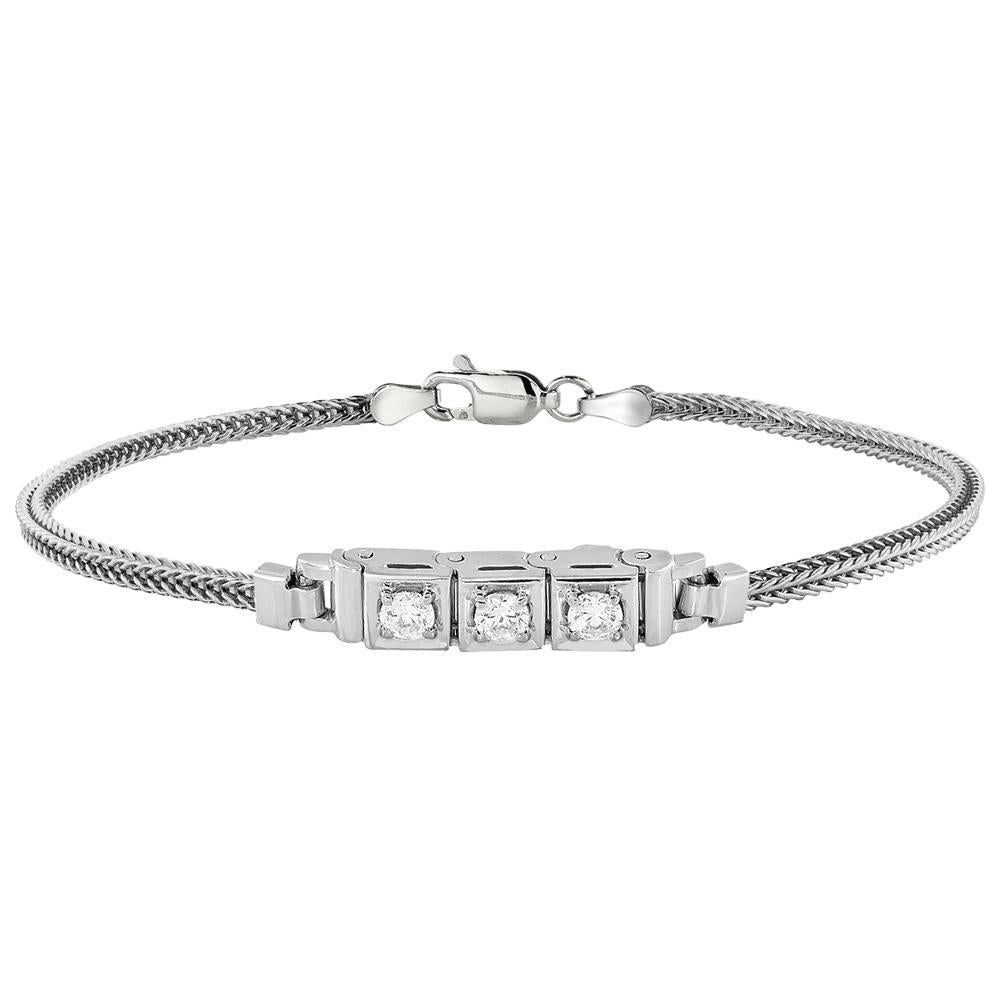 Jabel Diamond Bracelet, Diaond Add-A-Section Bracelet, Concept Jewelry, Simple Diamond Bracelet