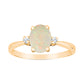 Opal Birthstone Ring, Classic Birthstone Rings in Opal, Opal and Diamond Ring, Oval Opal Ring with Diamonds, opal diamnd gold ring, opal gold rings, opal white gold rings