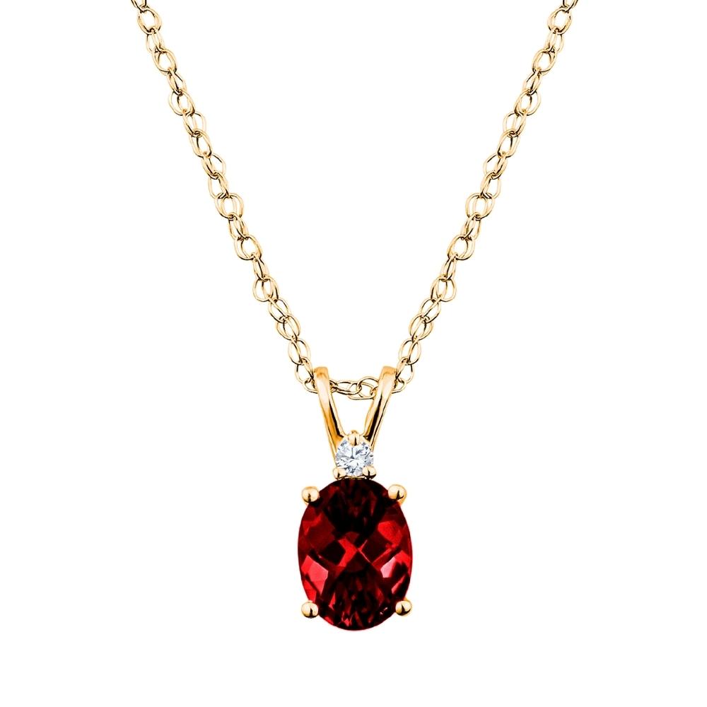 garnet pendant, garnet diamond pendant, diamond gold pendant, garnet birthstone pendant, simple gemstone pendants, fancy gemstone pendants