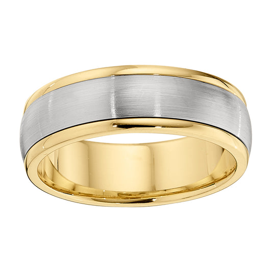 Matching Wedding Bands, Unisex Wedding Bands, two tone bands, two tone gold ring, two tone gold band