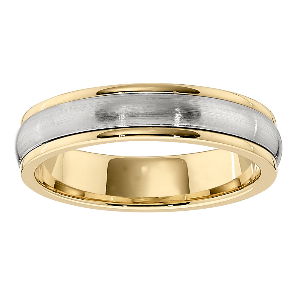 Unisex Wedding Bands, Matching Wedding Bands, two tone gold band, gold couples rings