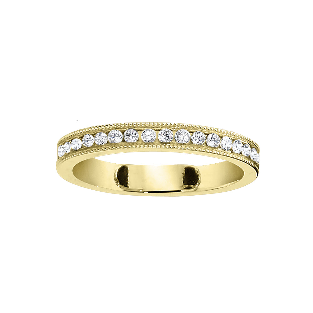 Stackable diamond wedding rings, diamond anniversary ring, diamond anniversary band, channel diamond gold bands