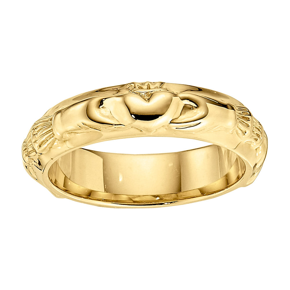 Celtic Wedding Bands, Claddagh Ring, Celtic Jewelry, gold claddagh wedding band, gold claddagh wedding ring