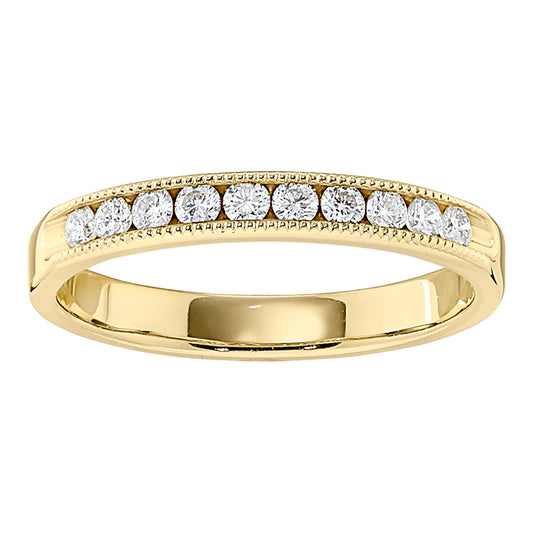 stackable fancy diamond band, millgrain gold wedding band, channel diamond bands, channel diamond rings