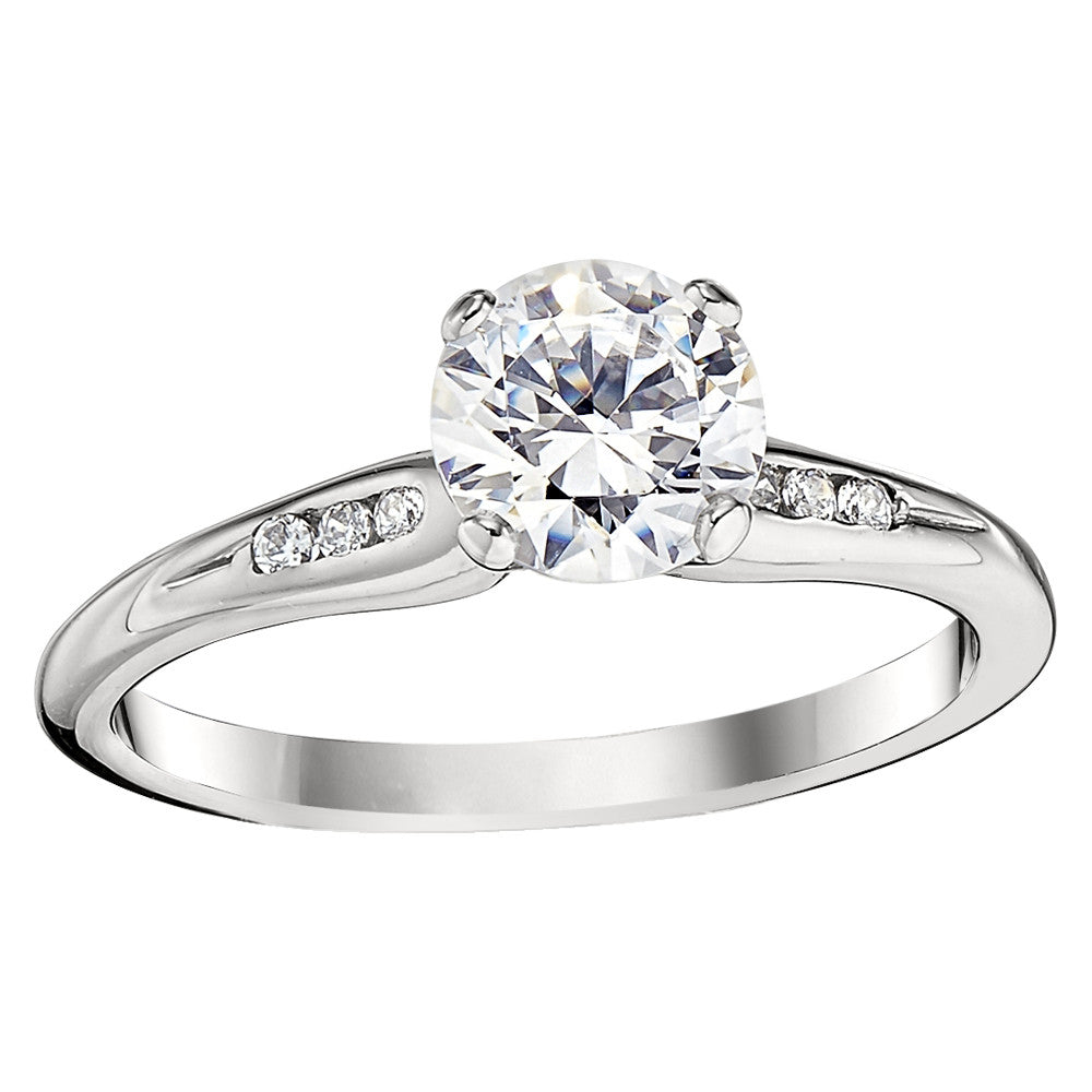 classic engagement ring settings, channel engagement rings, classic diamond channel set rings