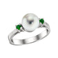 pearl ring with diamonds, diamond pearl ring, pearl ring design