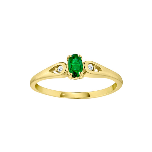 may birthstone jewelry, may birthstone ring, emerald birthstone, emerald ring, tear drop sided emerald ring, simple emerald ring with diamonds, emerald diamond gold ring, emerald gold ring
