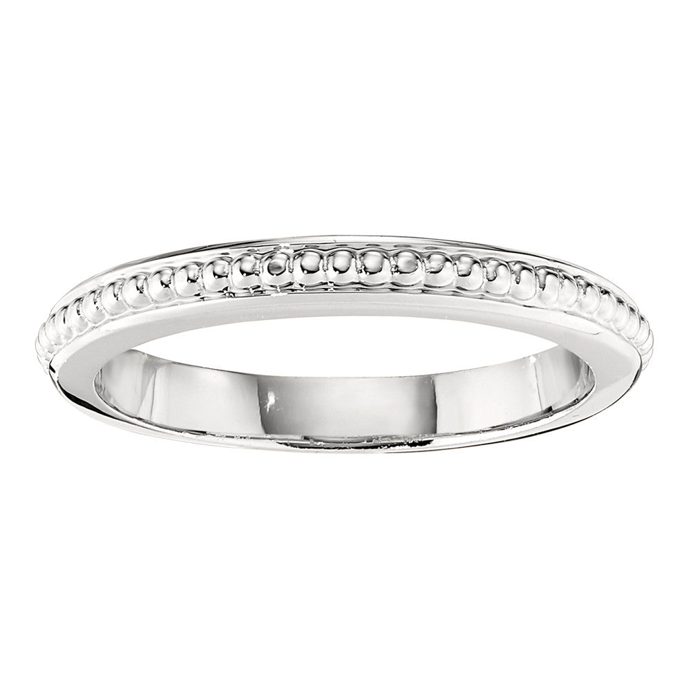 Stackable Beaded Gold Wedding Band – Bella's Fine Jewelers