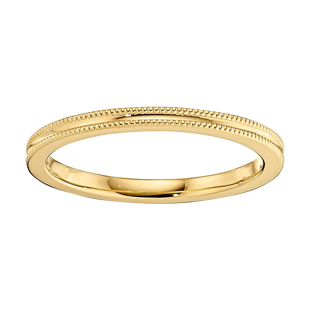 modern gold wedding band, unique gold wedding band, concave wedding band, millgrain wedding bands, stackable gold wedding bands, stackable gold wedding rings