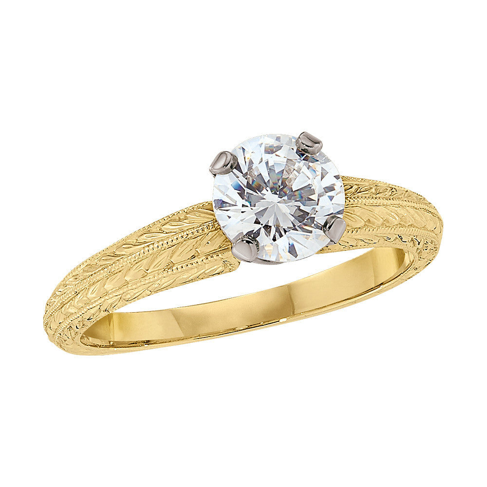 flower engagement rings, romantic engagement rings,solitaire engagement ring, engraved engagement ring, vintage style engagement rings
